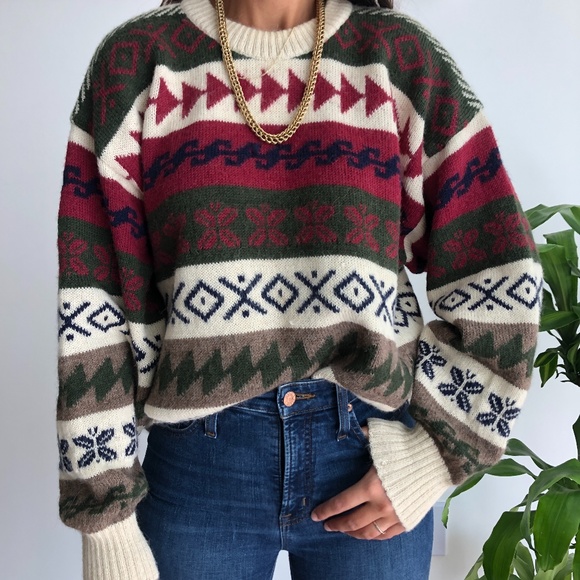 Ermenegildo Zegna Sweaters - Rare Ermenegildo Zegna 100% alpaca Nordic Sweater